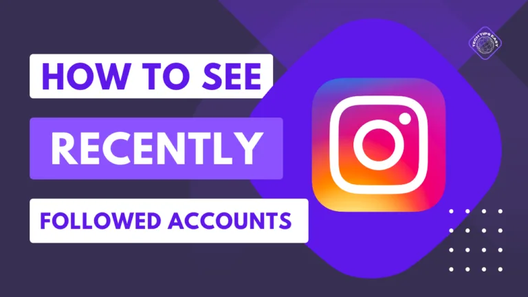 Instagram following list on a phone